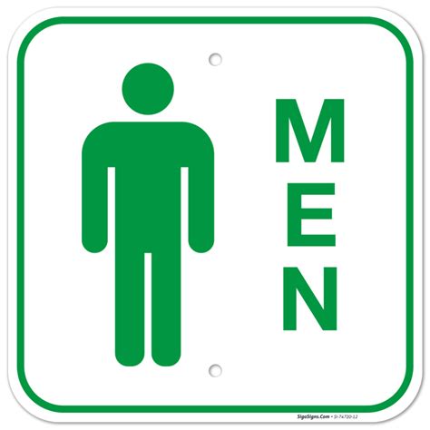 Men With Male Symbol Sign,