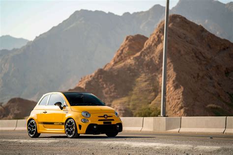 Rent Abarth 595 Competizione Yellow In Dubai Convertible Octane