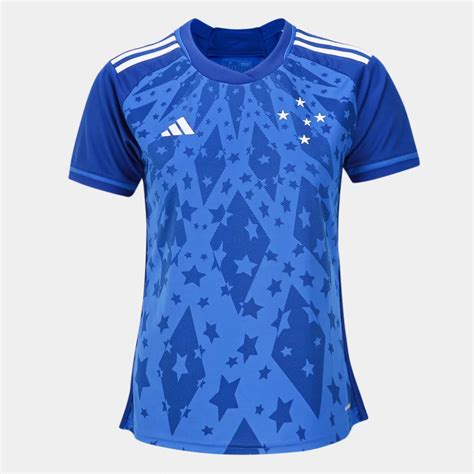 Camisa Adidas Cruzeiro Feminina Jogo I 2024 Oficial LOJA É GOL