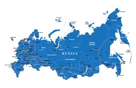 Navigating The Vastness: Exploring Major Russian Cities On A Map ...