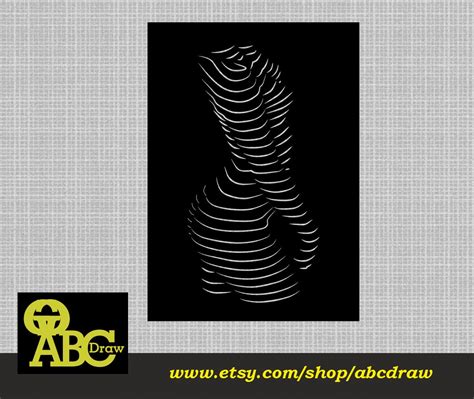 Woman Body Design Laser Cut Svg Dxf Files Wall Sticker Etsy