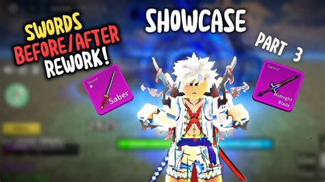 Showcase Swords [before After] Rework [ Part 3 ] Blox Fruit Update