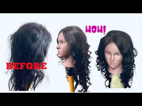 HOW TO Revive Your Human Hair Wig WIG TRANSFORMATION YouTube