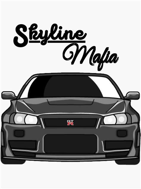 Skyline R Gtr Sticker For Sale By Motoshift Redbubble