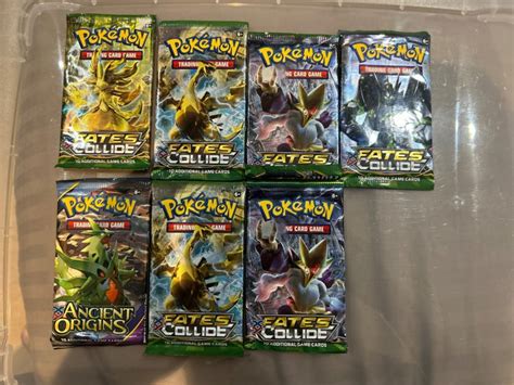 Pokémon 7 Booster pack 7 POKEMON XY FATES COLLIDE ANCIENT ORIGINS