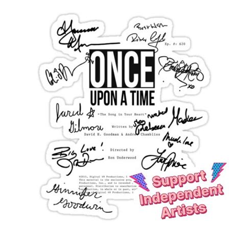 Ouat Script Sticker For Sale By Capnmarshmallow In