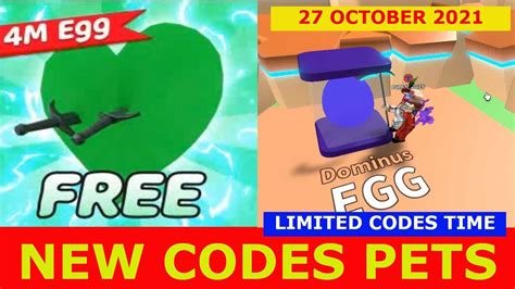 NEW CODES PETS 4M Event EGG Saber Master X ROBLOX 27 OCTOBER 2021