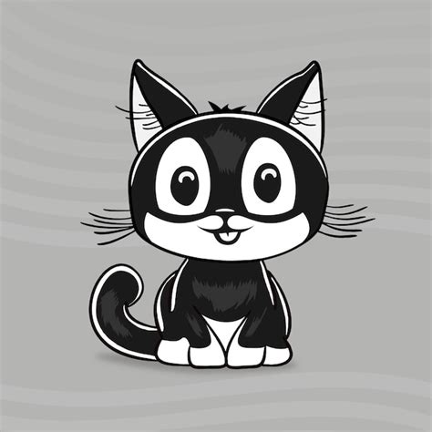 Premium Vector Black Cat