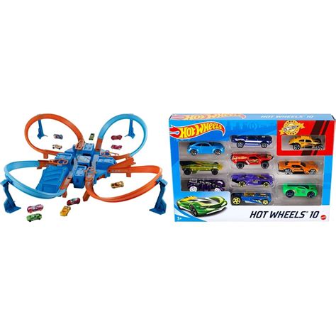 Buy Hot Wheels Criss Cross C Track Set Amazon Exclusive Pack Styles May Vary Amazon