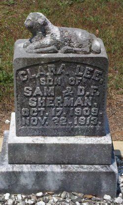 Clara Lee Sherman M Morial Find A Grave