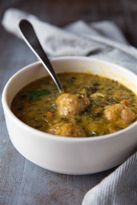 Hearty Lentil Soup With Meatballs Overtime Cook