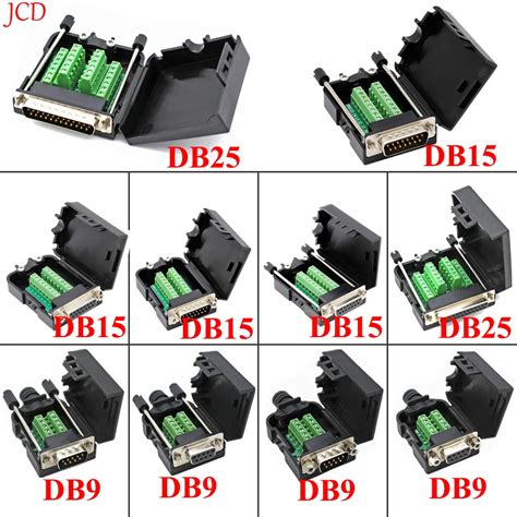 1pcs Db9 Db15 Db25 Connector D Sub 9 Pin Male Female Plug Rs232 Rs485