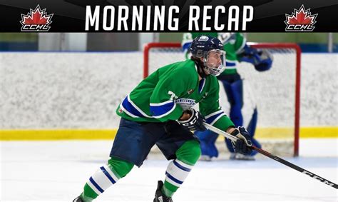 CCHL Recap | Four games Friday night across CCHL region | CCHL- Central ...