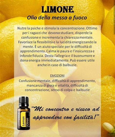 Le Propriet Dellolio Essenziale Di Limone Blog Di