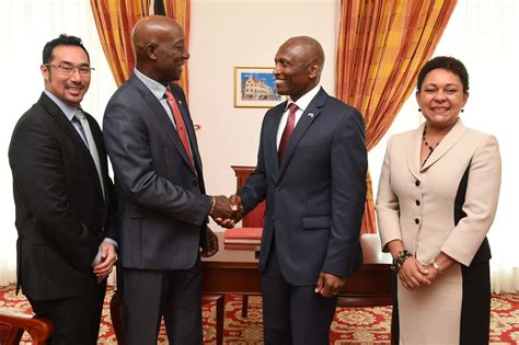 Office Of The Prime Minister Republic Of Trinidad And Tobago Prime Minister Receives