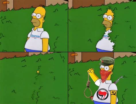 A Political Journey Homer Simpson Backs Into Bushes Know Your Meme