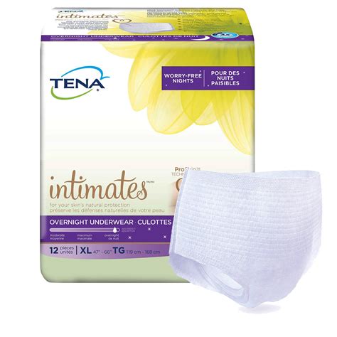 Tena Overnight Female Pull On Disposable Underwear X Large 48 Ct