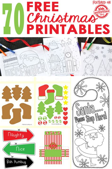 70 Free Christmas Printables