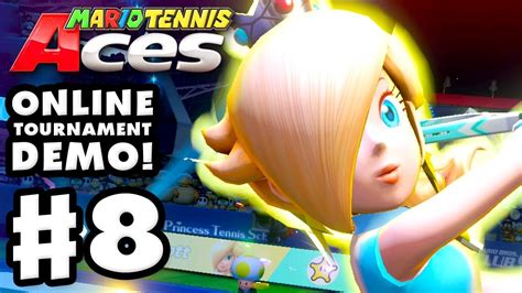 Mario Tennis Aces Online Tournament Demo Gameplay Part 8 Rosalina