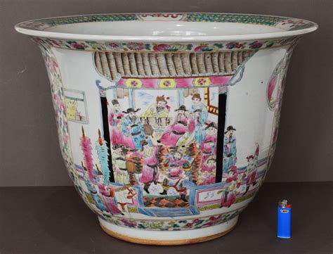 Proantic Grand Cache Pot En Porcelaine De Chine