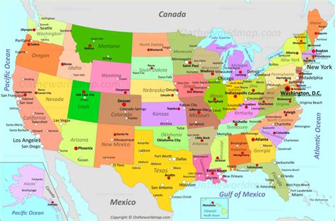 Large Printable Map Of United States