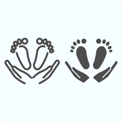 Hands Holding Baby Feet Illustrations, Royalty-Free Vector Graphics ...