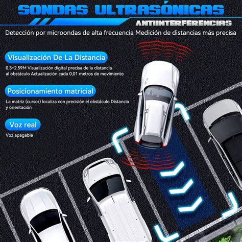 Reversa Sistema De Radar Auto Con 4 Sensores Estacionamiento Sensor De