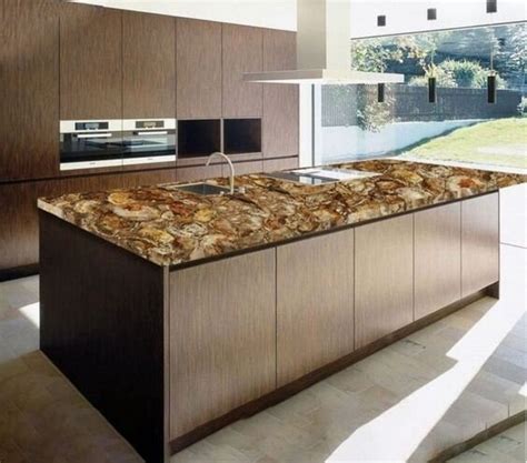 Petrified Wood Kitchen Countertops ,kitchen Island, Bar Counters, Gorgeous Kitchens AGATE ...