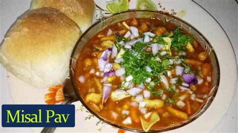 Missal Pav How To Make Misal Pav At Home Maharashtrian Street Food