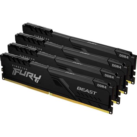32GB Kingston FURY Beast DDR4-3200 DIMM CL16 Quad Kit - DDR4-3200 (PC4 ...