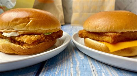 Mcdonald S Filet O Fish Vs Burger King S Big Fish Sandwich Which Is