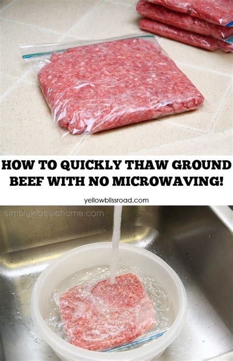 Fastest Way To Defrost Ground Beef You Can Make In Minutes Easy