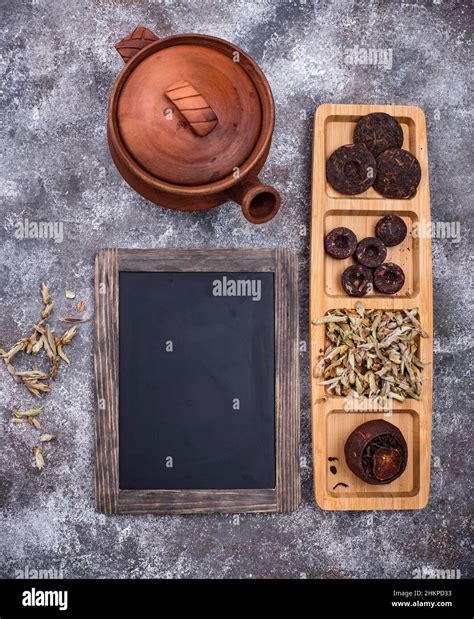 Different Pressed Chinese Pu Erh Tea Stock Photo Alamy