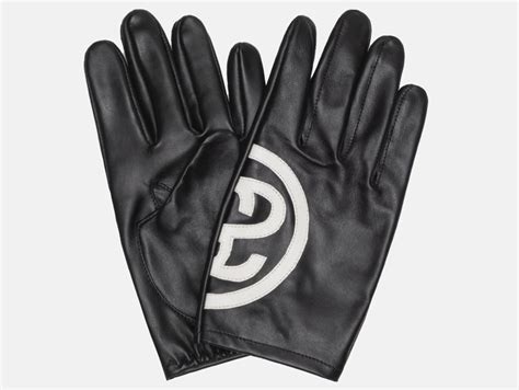 Găng Tay Stussy Ss Link Leather Gloves Black 138902 Jordan 1