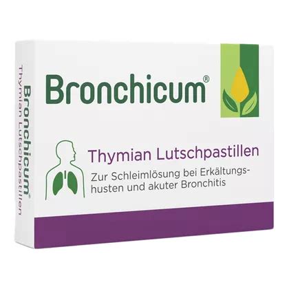 Bronchicum Thymian Lutschpastillen St St Online Kaufen Docmorris