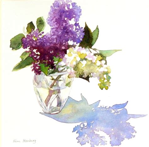 Kim Stenberg's Painting Journal: "Scent of Lilac" (watercolor on paper ...