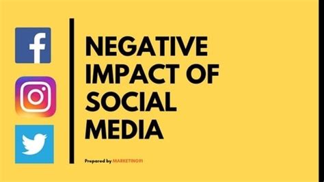 What Is Negative Impact Of Social Media Negatives Of Social Media