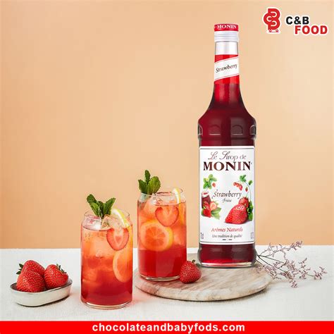 Monin Strawberry Syrup Ml Cut Price Bd