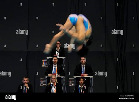 Yi Jae Gyeong And Kim Su Ji Of South Korea Compete In The Mixed Diving