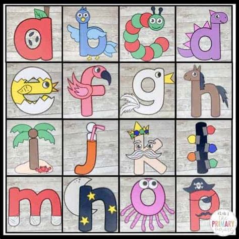 Simple Alphabet Letter Crafts And Printables For Kids The Primary Parade