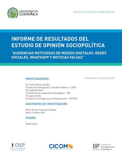 PDF INFORME DE RESULTADOS DEL ESTUDIO DE OPINIÓN de opinión pública