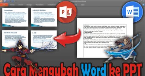 Cara Mengubah File Word Menjadi File Ppt Tutorial Microsoft Office