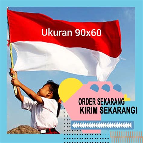 Bendera Merah Putih Ukuran 90x60 Lazada Indonesia