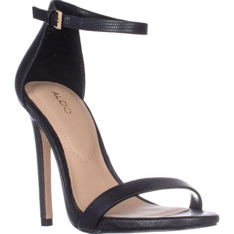 Aldo Womens Aldo Caraa Ankle Strap Heeled Dress Sandals Black