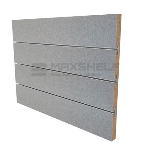 Slat Panel Silver Double Sided Uk Maxshelf Retail Equipment Solutions