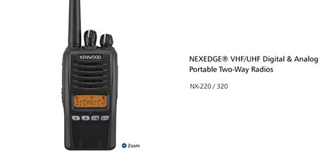 Nx Vhf Uhf Digital Fm Portable Radios Nexedge Kenwood