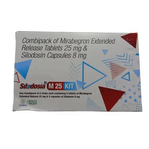 Combipack Of Mirabegron Extended Release 25 Mg Silodosin 8 Mg At Rs