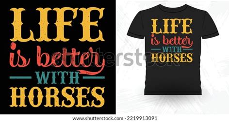 Funny Cowboy Riding Horse Retro Vintage Stock Vector (Royalty Free ...