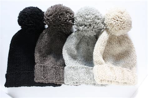 Knit Pompom Toque Made In Canada From Pure Wool Westlake Knits