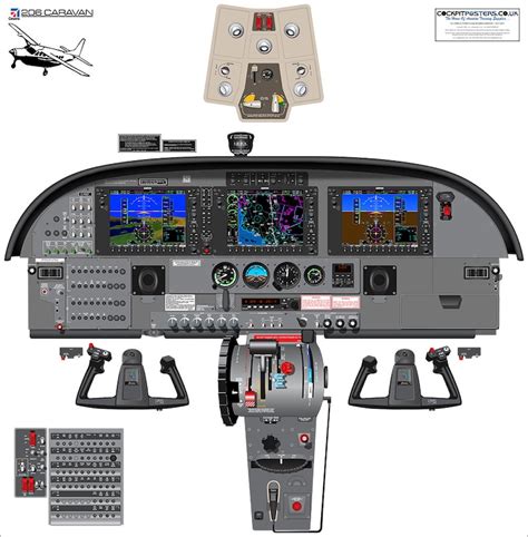 Cessna Caravan 208 G1000 Glass Cockpit With Synthetic Vision Displays ...